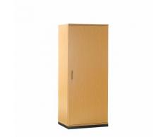 LENA - Armoire à portes battantes 4 tablettes, 5 hauteurs de classeurs, h x l x p 1869 x 800 x 442 mm