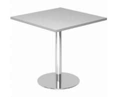 Table de réunion L x l 800 x 800 mm hauteur 755 mm, piétement chromé