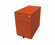 Caisson roulant Note™, avec 1 tiroir pour DS, 1 tiroir universel h x l x p 502 x 300 x 565 mm, avec barre servant de poignée et plateau de finition