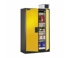 Armoire à portes battantes Q-PEGASUS-90 avec 3 tablettes ,asecos
