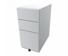 Caisson roulant Note™, avec 2 tiroirs universels, 1 tiroir pour dossiers suspendus h x l x p 645 x 300 x 565 mm ,BISLEY