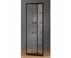 Vitrine hauteur 1984 mm, sans éclairage l x p 500 x 500 mm, vitrine d'angle