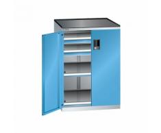 Armoire à tiroirs à portes battantes hauteur 1020 mm, 2 tablettes, 2 tiroirs, charge max. 200 kg ,Lista