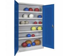 Armoire à ballons à portes battantes, hauteur 1950 mm avec portes en tôle pleine