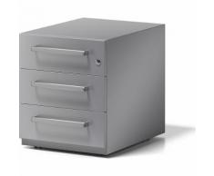 Caisson roulant Note™, avec 3 tiroirs universels h x l x p 495 x 420 x 565 mm, avec poignée ,BISLEY