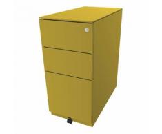Caisson roulant Note™, avec 2 tiroirs universels, 1 tiroir pour dossiers suspendus h x l x p 652 x 300 x 565 mm, avec plateau de finition ,BISLEY