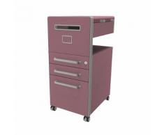 Meuble de rangement mobile Bite™ avec 1 tableau blanc, ouvrable à gauche avec 2 tiroirs universels et 1 classeur pour dossiers suspendus ,BISLEY