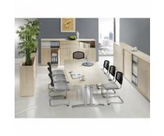 THEA - Table de réunion à piétement en L, longueur 2200 mm