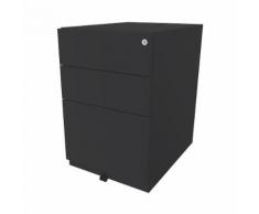 Caisson roulant Note™, avec 2 tiroirs universels, 1 tiroir pour dossiers suspendus h x l x p 645 x 420 x 565 mm ,BISLEY