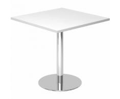 Table de réunion L x l 800 x 800 mm hauteur 755 mm, piétement chromé