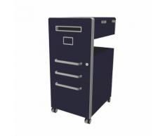 Meuble de rangement mobile Bite™ avec 1 tableau blanc, ouvrable à gauche avec 2 tiroirs universels et 1 classeur pour dossiers suspendus ,BISLEY