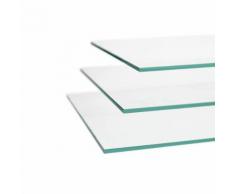 Tablette en verre pour vitrine pour l x p 500 x 500 mm, vitrine d'angle