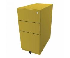 Caisson roulant Note™, avec 2 tiroirs universels, 1 tiroir pour dossiers suspendus h x l x p 645 x 300 x 565 mm ,BISLEY