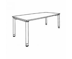 THEA - Table de réunion à piétement 4 pieds, longueur 2200 mm