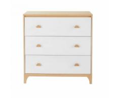 Commode enfant 3 tiroirs blanche Moonlight