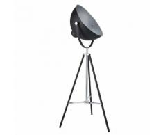 Lampadaire trépied en métal noir H 145 cm PHOTOGRAPHE