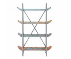 Étagère enfant 4 skates en métal multicolore L 86 cm Freestyle