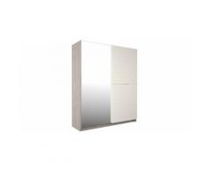 Armoire chêne lin 2 portes coulissantes - MARINA