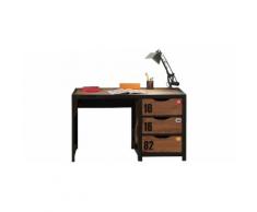 Bureau enfant pin massif 3 tiroirs ALEX