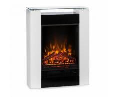 Studio 5 Cheminée électrique radiateur soufflant 900/1800 W - Blanc