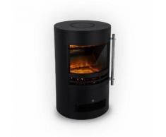 Brixen Cheminée électrique chauffage 900W / 1800W thermostat - noire