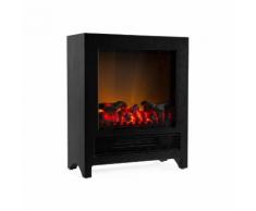 Zermatt Cheminée électrique chauffage 750W /1500W thermostat - noire