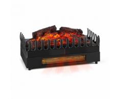 Kamini FX Cheminée électrique chauffage 1000 / 2000W 2W LED - noir