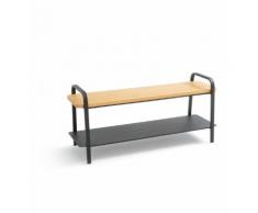 Banc d’entrée en bois et métal ESTIVAR . Noir La Redoute Interieurs