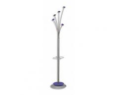 Portemanteau Festival Prune de 5 patères avec Porte-parapluie