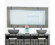 Grand Miroir de salle de bain LOFT 160x80 gris