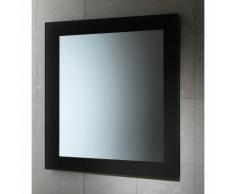 MIROIR DE SALLE DE BAIN LAQUÉ NOIR 60X70 AVEC CADRE