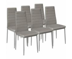 6 Chaises de salle à manger ou de cuisine design, Chaise de Salon, Meuble de salon, Mobilier de