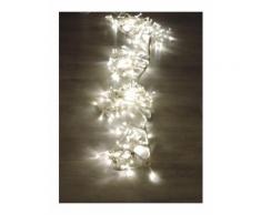 Rideaux lumineux Led 2X1.5m 18 descentes blanc chaud fixe 81W 230V caoutchouc intérieur/extérieur