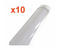 Réglette Lumineuse LED 150cm 48W (Pack de 10) - couleur eclairage : Blanc Froid 6000K - 8000K