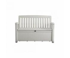Coffre banc en résine PATIO BANCH 227 L - Blanc