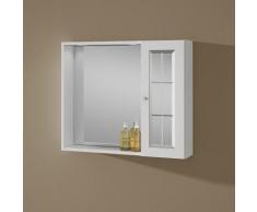 MIROIR DE SALLE DE BAIN CLASSIQUE AVEC ÉCLAIRAGE ET ARMOIRE MURALE TIZIANA