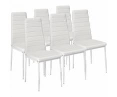 6 Chaises de salle à manger ou de cuisine design, Chaise de Salon, Meuble de salon, Mobilier de
