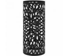 Porte-parapluie Feuilles Acier Noir