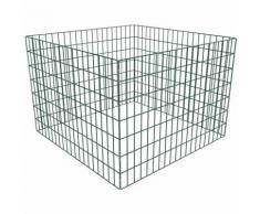 Composteur de jardin carré en maille 100 x 100 x 70 cm MAJA+ MJ141206