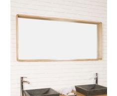 Miroir salle de bain en teck Samba 140 x 65 cm