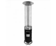 Parasol chauffant 13kw RONDO Noir à gaz Flamme vive Chauffage terrasse exterieur new design