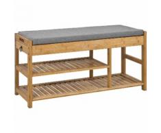Étagère à Chaussures avec tiroirs Latéraux, Banquette Siège pour chausser FSR47-N SoBuy®