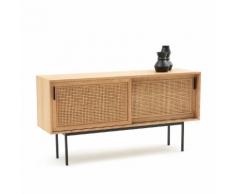 Buffet enfilade chêne et cannage, Waska - LA REDOUTE INTERIEURS