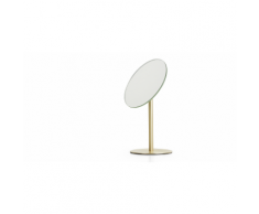 Lilo, miroir sur socle pour salle de bain, laiton