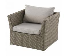 Fauteuil de salon Sur-Mesure Mokaccino Jardin Aluminium traité époxy, Résine tressée
