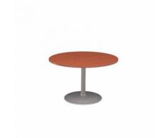 table de reunion ronde diam100 merisier / pied s tulipe,
