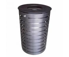 poubelle extérieur nice - 60 l - gris martelé,