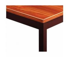 table de reunion 70x60 teck/pieds brun s,