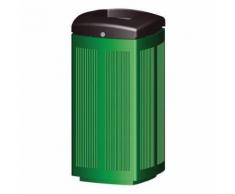 poubelle extérieur toscane - 60 l - vert,