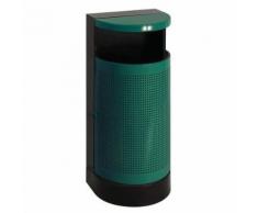 poubelle d'extérieur 35l vert,